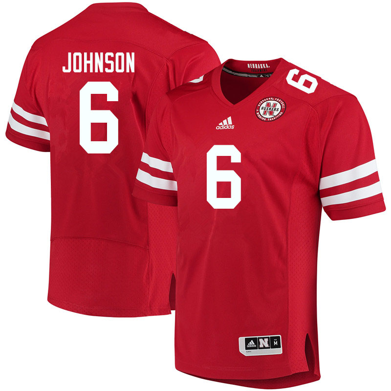 Youth #6 Rahmir Johnson Nebraska Cornhuskers College Football Jerseys Sale-Red